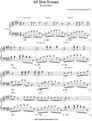 Thumbnail All She Knows - Bruno Mars - Piano sheet music