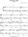 Thumbnail Christmas Lights - Coldplay Sheet music
