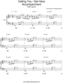 Thumbnail Calling You Get Here - Patti Lupone - Sheet Music