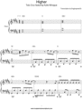 Thumbnail Higher - Taio Cruz - Piano Sheet Music