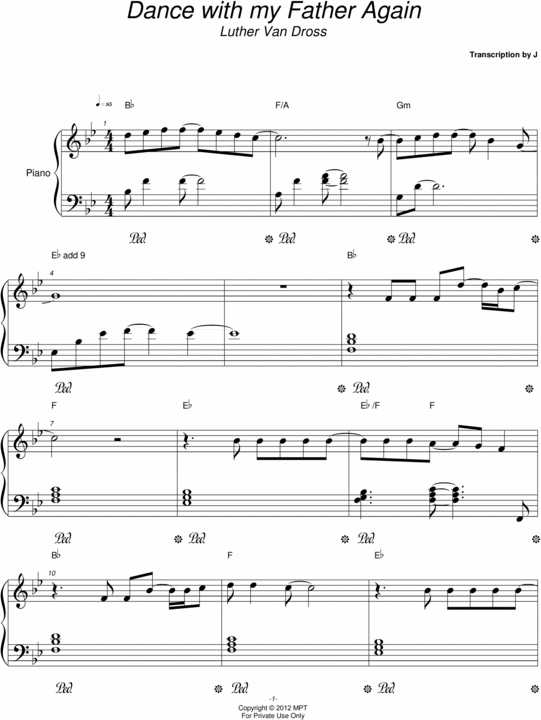 Product picture Dance with my Father Again Piano Solo