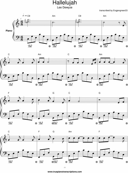 Product picture Hallelujah - Lee Dewyze