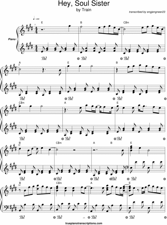 Product picture Hey Soul Sister (Train)