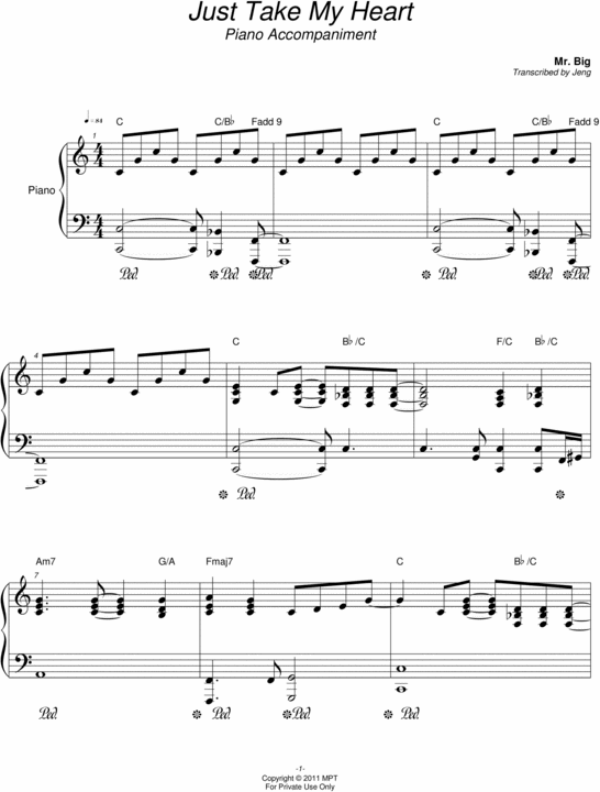 Product picture Just Take My Heart - Mr. Big