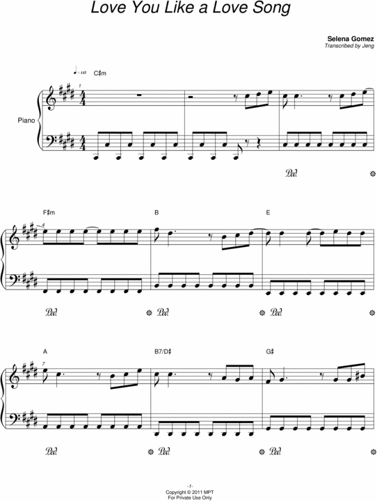 Product picture Love You Like a Love Song - Selena Gomez