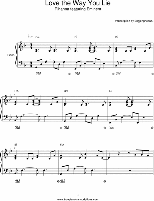 Product picture Love the Way You Lie