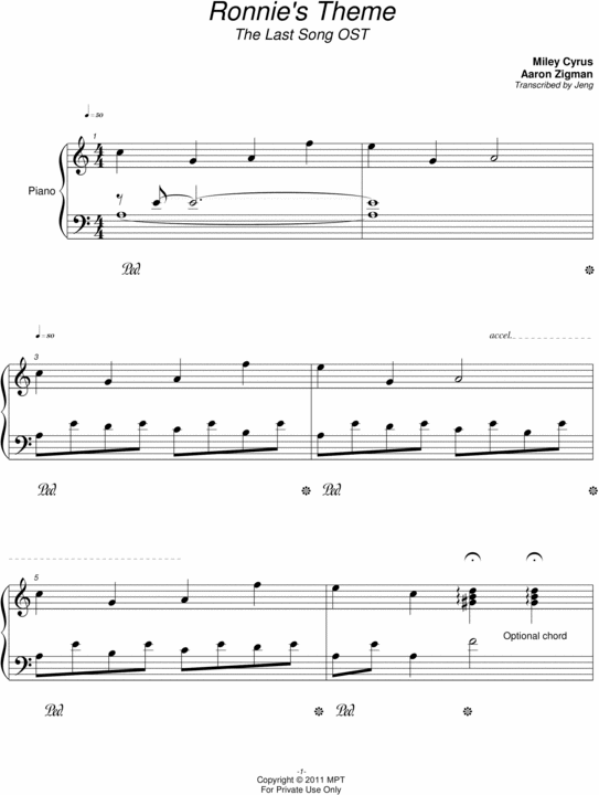 Product picture Ronnie Theme - The Last Song