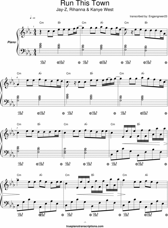 Product picture Run This Town (Rihanna)