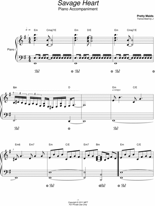 Product picture Savage Heart - Pretty Maids - Accompaniment