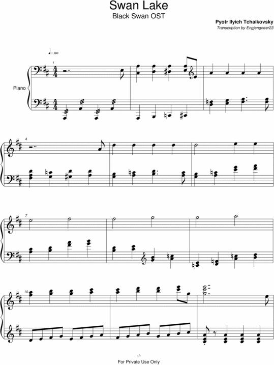 Product picture Swan Lake - Black Swan OST