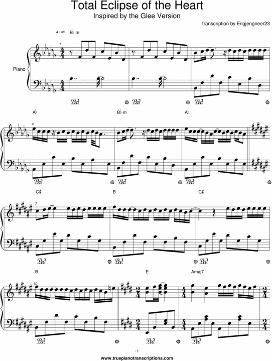 Product picture Total Eclipse of the Heart - Glee