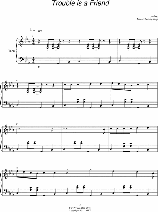 Product picture Trouble is a Friend - Lenka